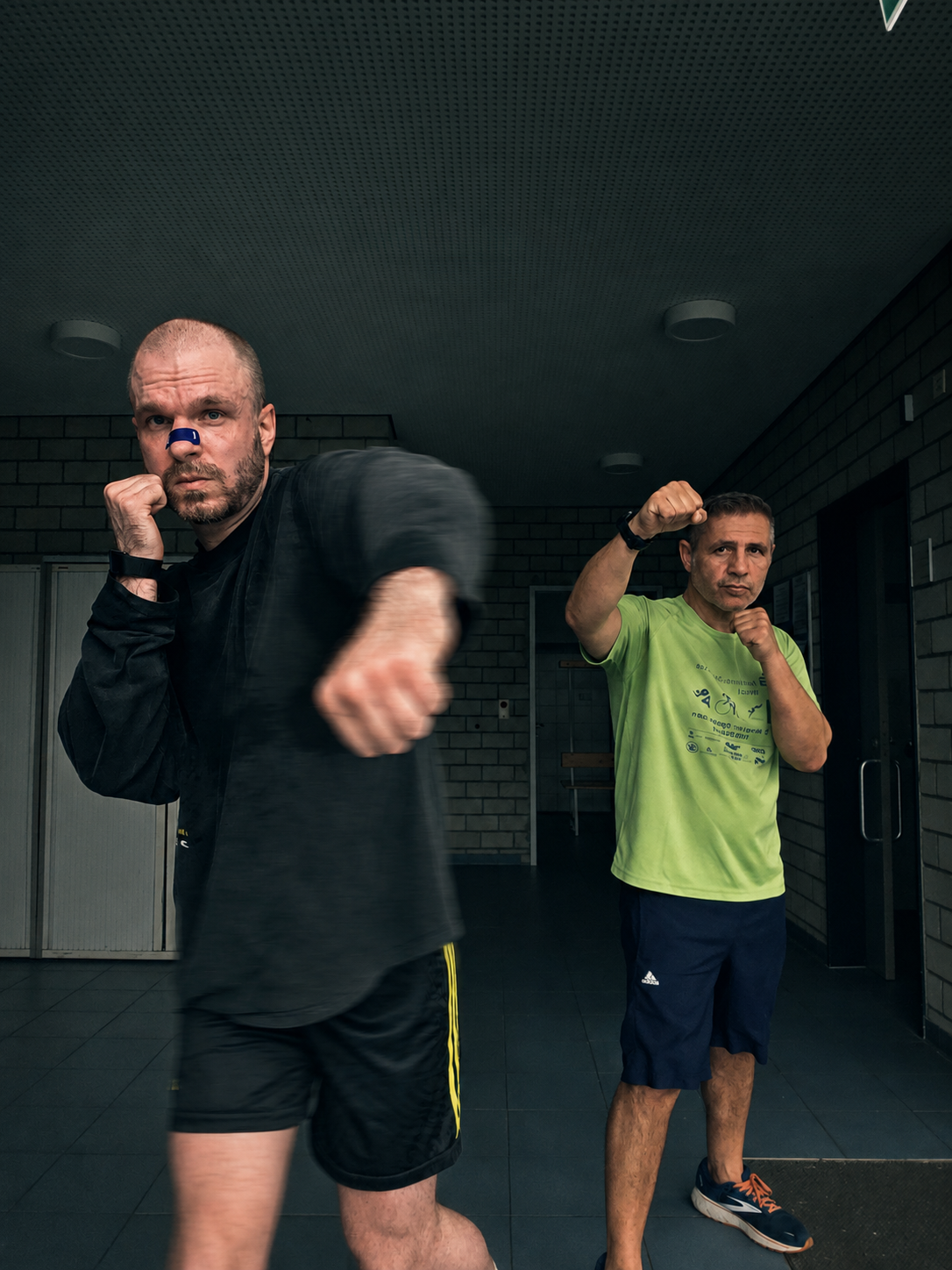 Cedric and his boxing coach